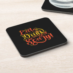 Dessous-de-verre Mangez Boire et ayez peur