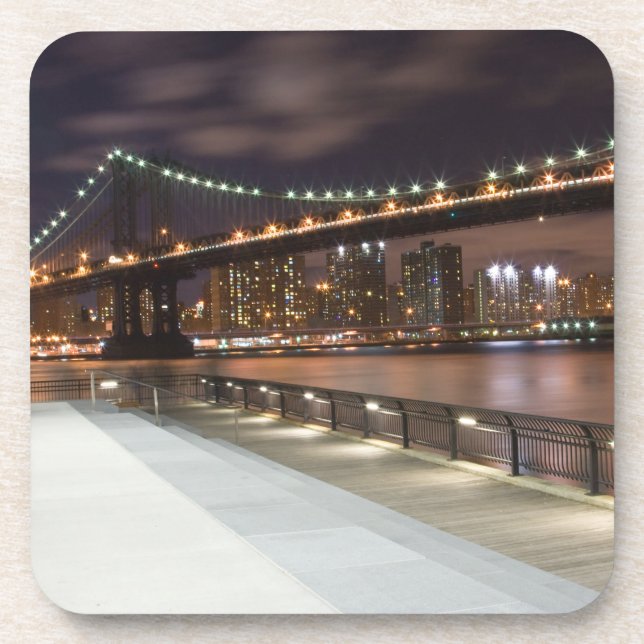 Dessous-de-verre Manhattan Bridge et NYC Skyline (Devant)
