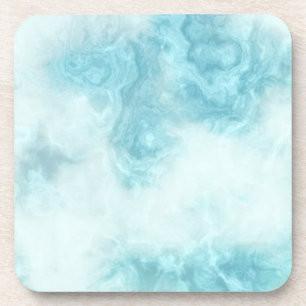 Dessous-de-verre marbre bleu turquoise Plastique avec liège