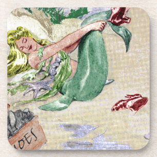 Dessous-de-verre Marchandises vintages de sirène