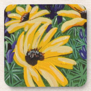 Dessous-de-verre Marguerites jaunes