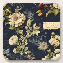 Dessous de verre Mariage vintage de la marine et d