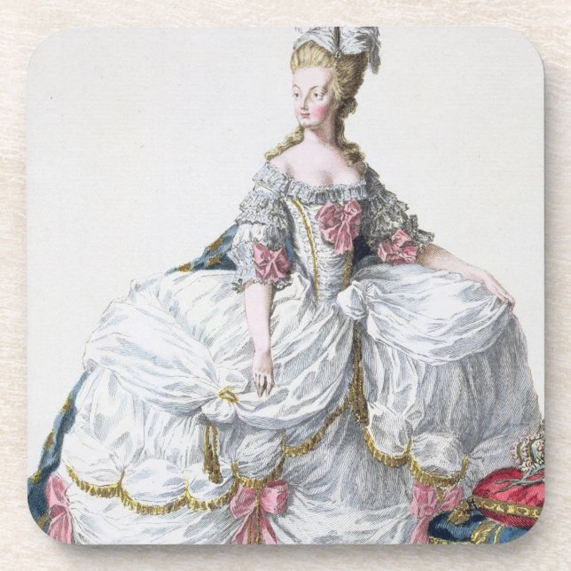 Dessous-de-verre Marie Antoinette (1752-93) de 'DES Estam de (Devant)