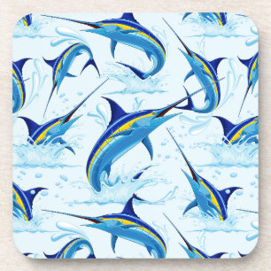Dessous-de-verre Marlin Bleu Jaillissant de l'Océan