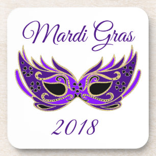 Dessous-de-verre Masque Mardi Gras 2018