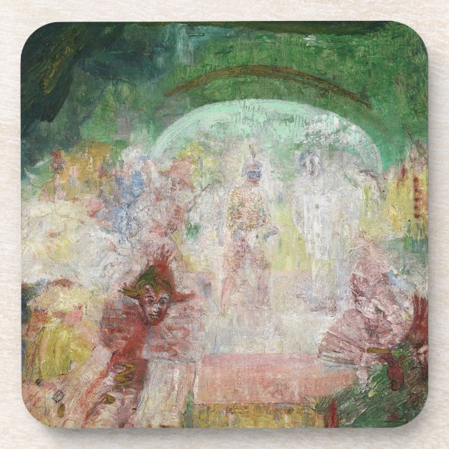 Dessous-de-verre Masquerade par James Ensor (1889) (Devant)