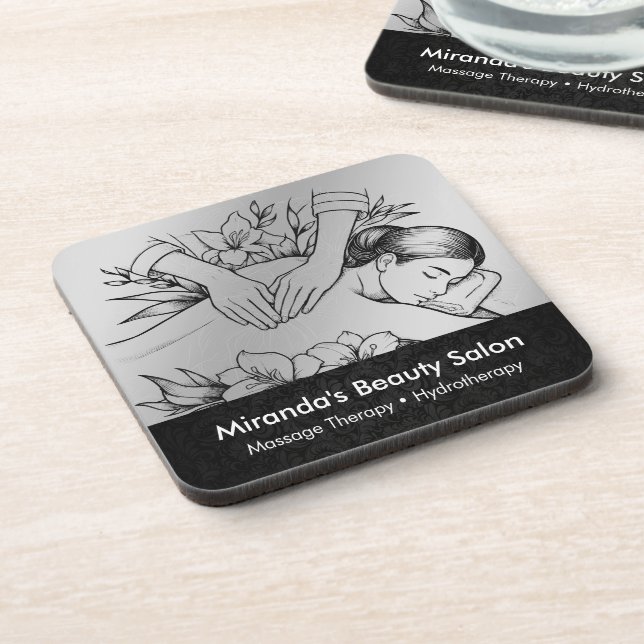 Dessous-de-verre Massage Thérapie Guérison Mains Énergie Spa Bien-ê (Côté gauche)