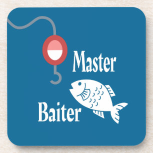 Dessous-de-verre Master Baiter Pêche Amusante Nouveauté Poisson Pla