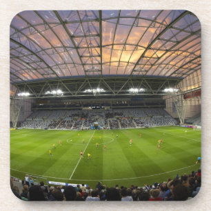 Dessous-de-verre Match de football, Forsyth Barr Stadium, Dunedin