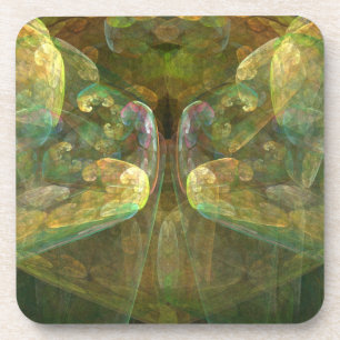 Dessous-de-verre Matière cérébrale colorée Abstraite