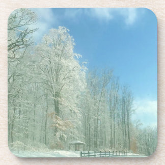 Dessous-de-verre matin d'hiver