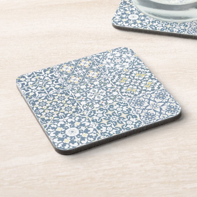 Dessous-de-verre Mediterranean Tiles, Moroccan, Majolica, Azulejo (Côté gauche)