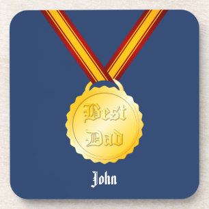 Dessous-de-verre Meilleure médaille de papa Fête des pères