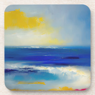 Dessous-de-verre Mer Abstraite 04