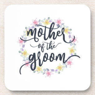 Dessous-de-verre Mère de la calligraphie Mariage Groom   DESSOUS DE