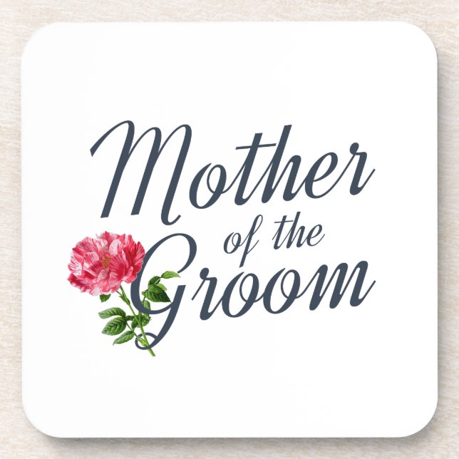 Dessous-de-verre Mère de la calligraphie Mariage Groom | DESSOUS DE (Devant)