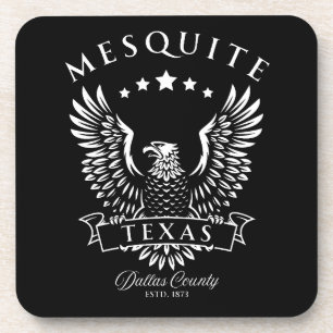 Dessous-de-verre Mesquite Comté de Dallas Texas Vintage Eagle