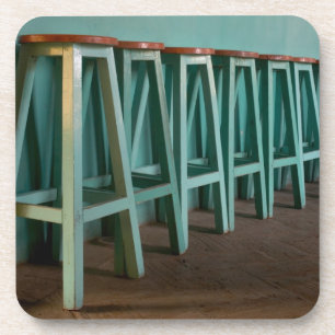 Dessous-de-verre Mexique, Oaxaca, mur de la ligne Green Bar Stools