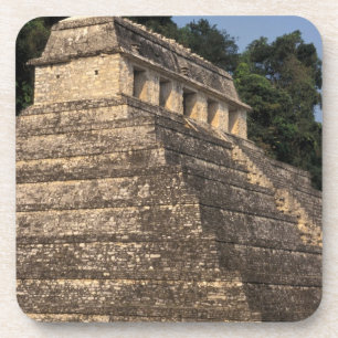 Dessous-de-verre Mexique, province de Chiapas, Palenque. Temple de