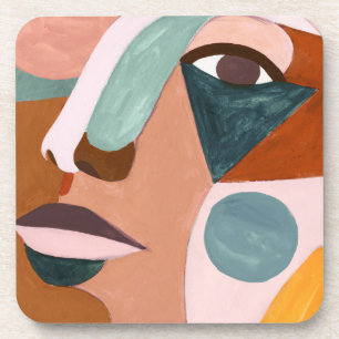 Dessous-de-verre Mi-face Geo