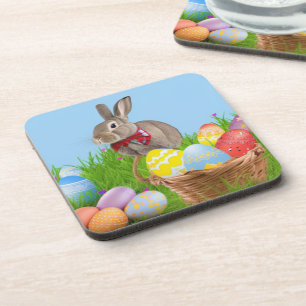 Dessous-de-verre Mignonne Bunnyfor Pâques pour une humeur positive