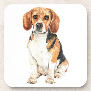 Dessous-de-verre Mignonne mère Beagle Amoureux des chiens Puppy Da