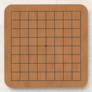 Dessous-de-verre Miniature 9x9 Goban Brown Bois Texture