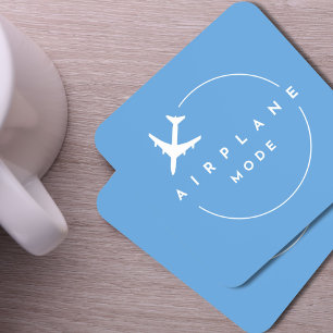 Dessous-de-verre Mode Avion Voyage Minimaliste Aviation Moderne 