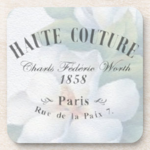 Dessous-de-verre Mode Haute Couture vintage