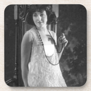 Dessous-de-verre Mode vintage de l'aileron des femmes des années