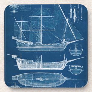 Dessous-de-verre Modèle antique I de bateau