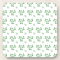 Modèle de cercles de trèfles verts