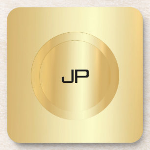 Dessous-de-verre Modèle de glam. or Faux personnalisé