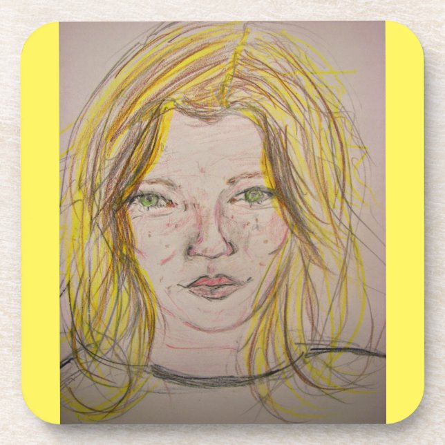 Dessous-de-verre Modèle fille (Devant)