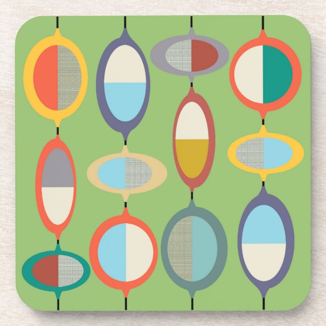 Dessous-de-verre Moderne du milieu du siècle No 7 (Devant)