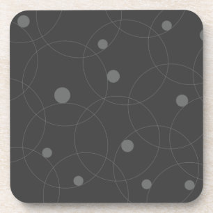 Dessous-de-verre Moderne, simple, ludique, amusant motif de cercles