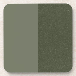 Dessous de verre moderne vert mousse – Finition à 