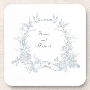 Dessous-de-verre Mon Mariage Jardin Plastique Mariage Dessous de ve