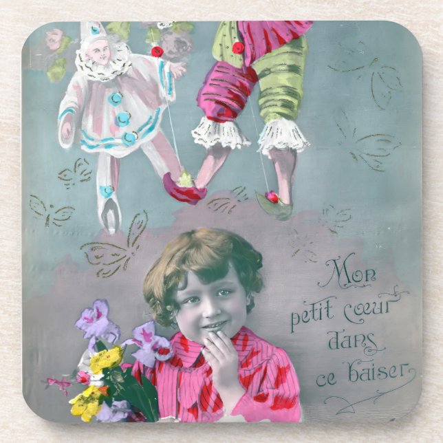 Dessous-de-verre Mon petit coeur dans ce baiser (Devant)