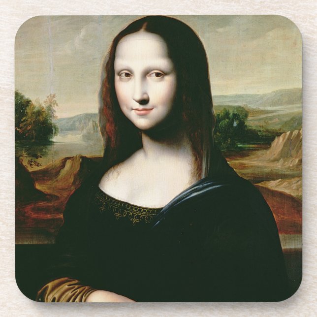 Dessous-de-verre Mona Lisa, copie de la peinture par Leonardo DA (Devant)