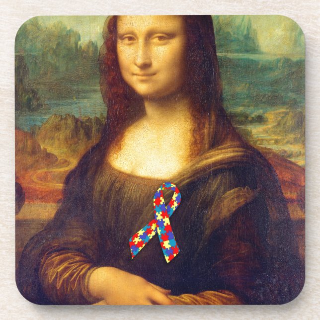 Dessous-de-verre Mona Lisa With Puzzle (Devant)