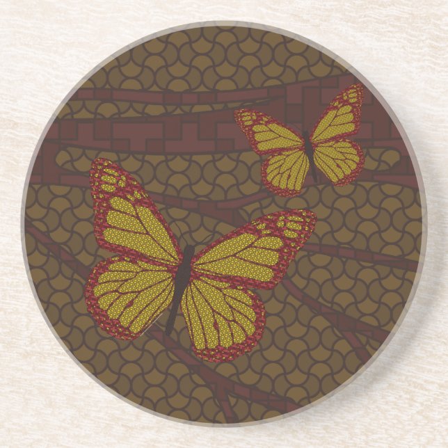 Dessous de verre Monarque chinois (Devant)