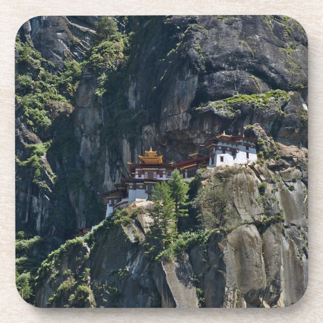 Dessous-de-verre Monastère Taktsang sur la falaise, Paro, Bhoutan (Devant)