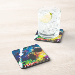 Dessous-de-verre Mondes Zombie Galaxie d'Halloween