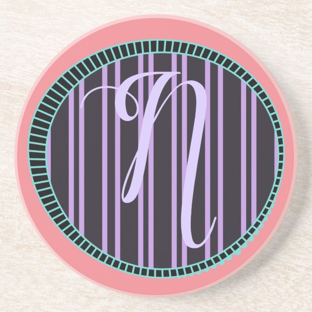 Dessous de verre Monogram N Sandstone (Devant)