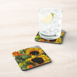 Dessous-de-verre Monogramme Beaux tournesols (6)