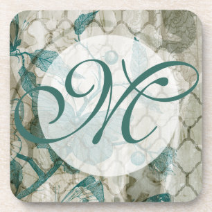 Dessous-de-verre Monogramme   papillons arabes V