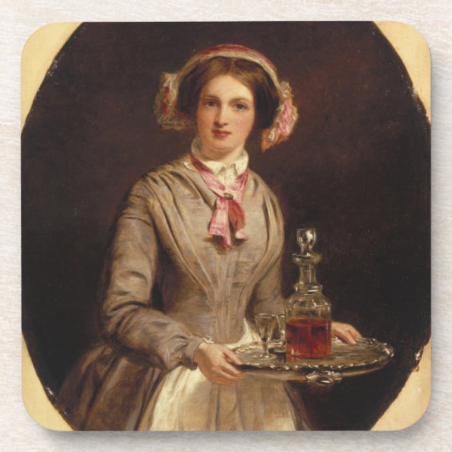 Dessous-de-verre "Monsieur de xérès ? ", 1853 (huile sur la toile) (Devant)