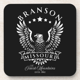 Dessous-de-verre Monts Branson Ozark Missouri Aigle Vintage