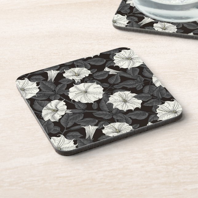 Dessous-de-verre Moonflowers Beverage Coaster (Côté gauche)
